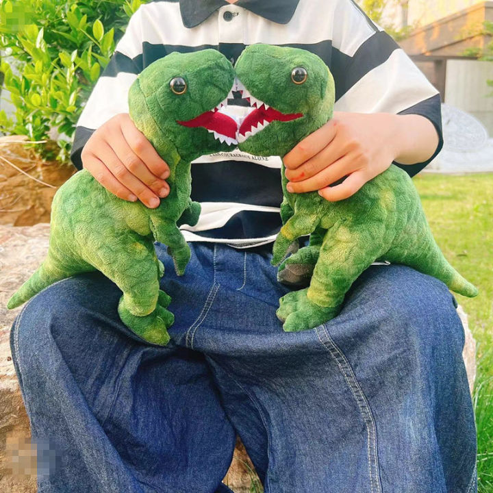 1pc%2028CM%20Green%20Tyrannosaurus%20Rex%20Plush%20Toy%20Soft%20Stuffed%20Simulation%20Dinosaur%20Doll%20For%20Birthday%20%20-%20Image%203