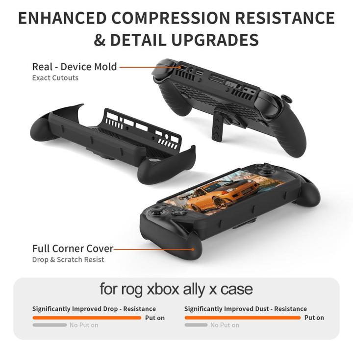 For%20JYS%20for%20ROG%20for%20Xbox%20Ally/X%20TPU%20Handheld%20Protective%20Case%20Cover%20Kickstand%20Shockproof%20Stand%20Gaming%20Console%20Shell%20Accessories%20-%20Image%204