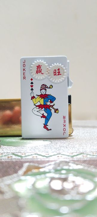 Joker flame zippo lighter Refillable Cigarette Metallic Windproof Lighter FOr Men
