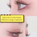 MIAOJIE 32Rows Eyelash Book High Quality Manga Lashes Cluster Lashes Manhua Eyelashes Elf Makeup Strand Eyelashes Douyin Makeup.