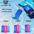 WRELS Camping Soft Water Bottle Drinking Sport Folding Bag Flask Outdoor Running Hydration Pack Waist Bicycle BPA Free. 