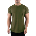 Cotton Gym T-shirt Men Summer Fitness Clothing O-Neck Short Sleeve T shirt Slim Fit Tshirt Bodybuilding Workout Tees Tops.
