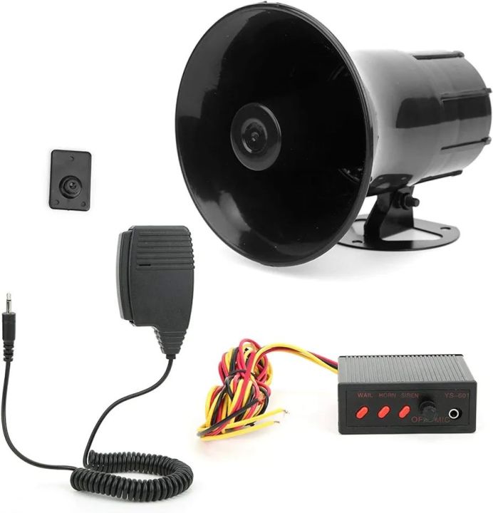 Universal Car VIP Horn 3 Sound With Microphone