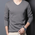 Winter Men's Thickening Velvet Warm Tops Men's Winter Long-sleeved Thermal Underwer Male Round Neck Fashion T-shirt M-5XL. 