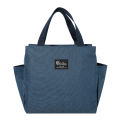 Lunch Bag Nylon Waterproof Thermal Insulation Large Capacity Double Side Pocket Portable Lunch Box Storage Bags Picnic Food Bags.