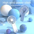 Minimalist Handheld Fan Lightweight 3 Wind Speeds Mini Fan Rechargeable Long-lasting Stand Fan for Daily Use. 