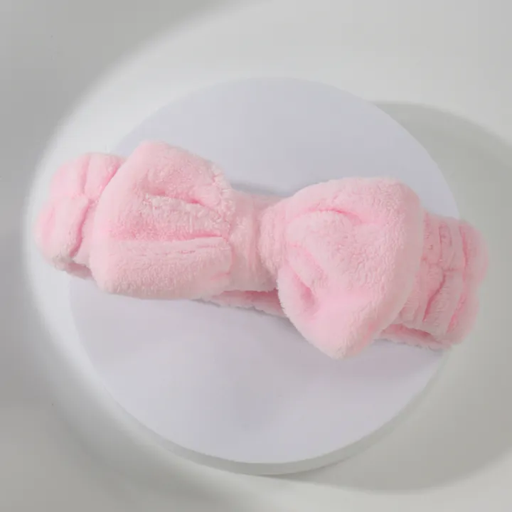 Bow%20Headband%20Wristband%20Set%20Towel%20Elastic%20Soft%20Washing%20Face%20Shower%20Make%20up%20Yoga%20Sports%20Skincare%20Headband%20for%20Women%20Girls%20-%20Image%204