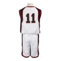 Kuroko Tetsuya Cosplay Costume Anime Kuroko's Basket Ball Cosplay Costume Wig High School No.11 Vest Basketball Jersey. 