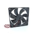 100% Brand New 12v 0.12A Fan Dual Ball Bearings 120mm x 120mm x 25mm 5 inch 12v Brushless DC Cooling Exhaust Fan, For Desktop. 