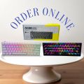AK61 Hot Swappable Mechanical Keyboard 60% Layout, Hot Swappable keys easy to reinstall Keys, Blue Switches,. 