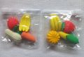 fruit shape eraser pack of 2. 