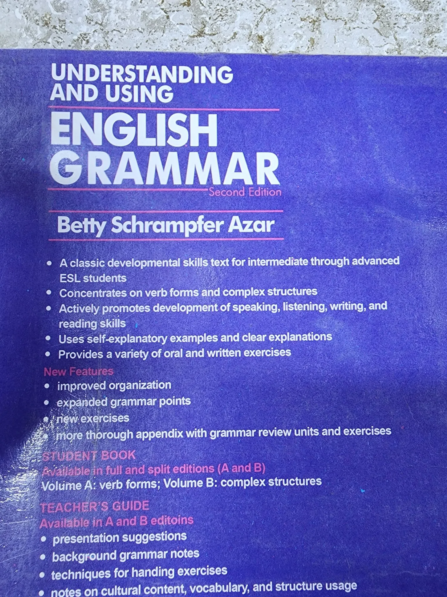 understanding and using English Grammar bt betty azar | Daraz.pk