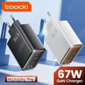 Toocki PD 67W GaN USB Charger Digital Display Quick Charge QC4.0 Type C Charger For iPhone ipad    Tablets. 