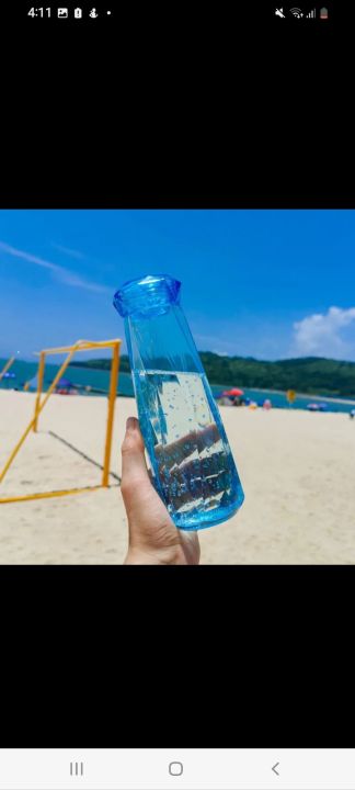 Diamond crystal water bottle