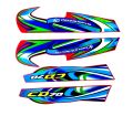 Bike Stickers CD 70 Tanki Tapa Waterproof Stickers/4 piece Tanki Tapa Stickers/Tanki tapa sticker 70cc with Multiple color/ bike stickers cd 70 full kit/Sticker for Tanki Tapa 70cc/Bike Decoration Accessories Model no (456). 