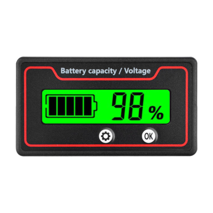 1pc Car Battery Charge Level Indicator 12V 24V 36V 48V 60V 72V Lithium