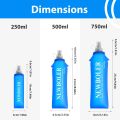 750ML Water Bottle TPU Folding Soft Flask Sport Water Bottle Water Bag Collapsible Water Bottle Running Camping Hiking. 