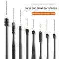 8PCS Ear Pick  Ear Pick Set Ear Wax Removal Kit Ear Spoon Ear Scoop Ear Cleaner Tool Ear-picking with a Storage Tube. 