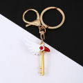 Anime Cardcaptor Sakura Keychain Bird Head Door Buckle Pendant Necklace for Women Men Kids Jewelry Accessories. 