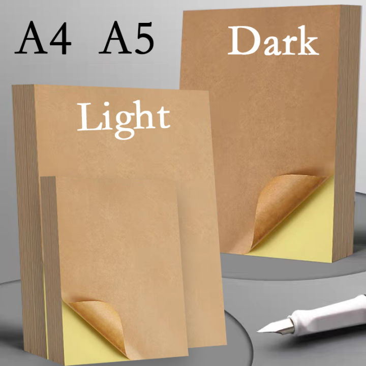 A4/A5%2020/50pcs%20Brown%20Self-Adhesive%20Paper%20Sticker%20For%20Inkjet%20Laser%20Printer%20Copier%20Light%20Dark%20Adhesive%20Backed%20Kraft%20Paper%20%20Label%20-%20Image%202