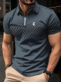 Business Men's Golf Polo Short Sleeve Polo Shirt Outdoor Casual Daily Streetwear Summer 3D Print Micro-elastic Polyester. 