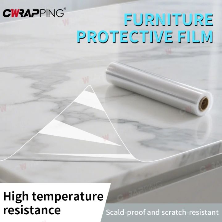 Clear Furniture Vinyl Table PVC Protective Film DIY Scratch Proof ...