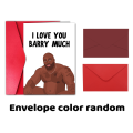 1pc, Funny Birthday Card, I Love You Barry Much, Rude Meme Greeting Card For Her, Barry Wood Meme Joke Card For Him.. 