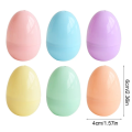 100Pcs Macaron Color Easter Eggs Plastic Fillable Easter Egg Hunt Game Supplies Candy  Packing Box Kids Birthday Party Decor. 