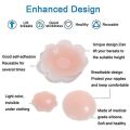 Reusable Women Breast Petals Lift Nipple Cover Invisible Petal Adhesive Strapless Backless Stick on Bra Silicone Breast Stickers. 