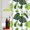 1pc Monstera Leaf Popular Shower Curtain Waterproof PEVA Botanical Bathroom Decor. 