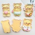 New arrival 3D resin dolls DIY relief cartoon luminous butter bear cartoon assorted colours bright and ready to ship from Thailand. 