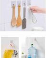 10pc Self Adhesive Wall Hooks Sticker For Hanging Seamless Transparent Wall Hook. 