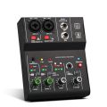 TEYUN Q12 Q12M Professional 2 Channels audio mixer interface sound card console mini USB Recording MIXER for DJ Studio Guitar. 