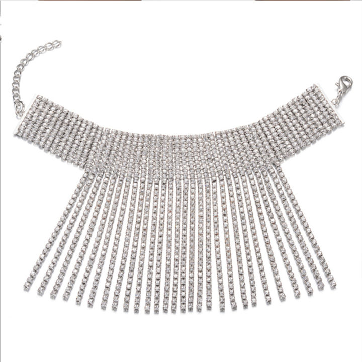 XSBODY%201PC%20Full%20Rhinestone%20Tassel%20Adjustable%20Ankles%20Foot%20Chain%20Jewelry%20for%20Women%20Crystal%20Anklets%20Cheville%20Bracelet%20Leg%20s%20-%20Image%202