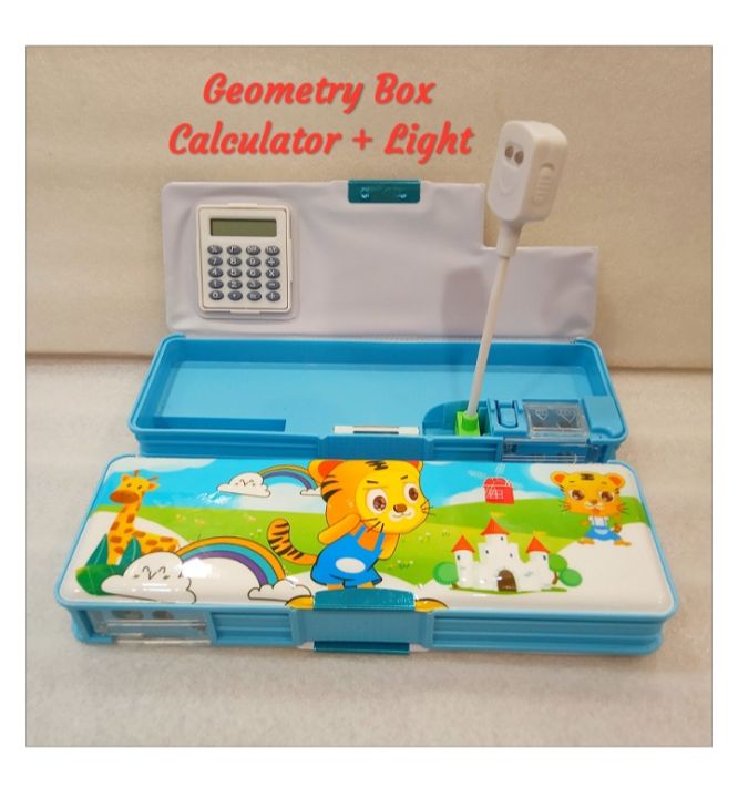Geometry Box with Calculator + Light 2 in 1 | Daraz.com.np