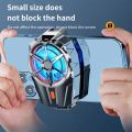 X52 300mAh Wireless Phone Cooler for Gaming Rechargeable Cooling Fan Portable Air Cooler Radiator Back Clip for Phone.