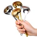 Korean Stainless Steel Thickening Spoon Creative Long Handle Hotel Hot Pot Spoon Soup Ladle Home Kitchen Essential Tools. 