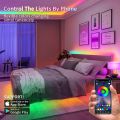 1M/3M/5M/10M USB 5V Led Strip Lights RGB APP and 24Keys Remote Control Flexible Tape Diode Lights for Room Home Decoration. 