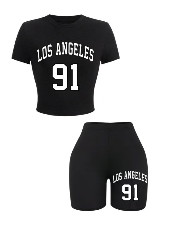 Women%20Slim%20Crop%20T-Shirts%20&%20Shorts%20Two%20Pieces%20Set%20Brooklyn%20New%20York%20City%20Art%20Letter%20Prints%20Tops%20Fashion%20Modal%20Cotton%20Soft%20Clothes%20-%20Image%205