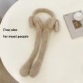 Funny Rabbit Ear Muffs Soft Moving Jumping Ears Winter Warm Earmuffs Ear Warmer for Women Girls.
