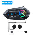 Y12 Pro Motorcycle Helmet Bluetooth Headset Intercom Distance 500M IP56 Dust And Waterproof Voice Assistant Mixing Music Sharing. 