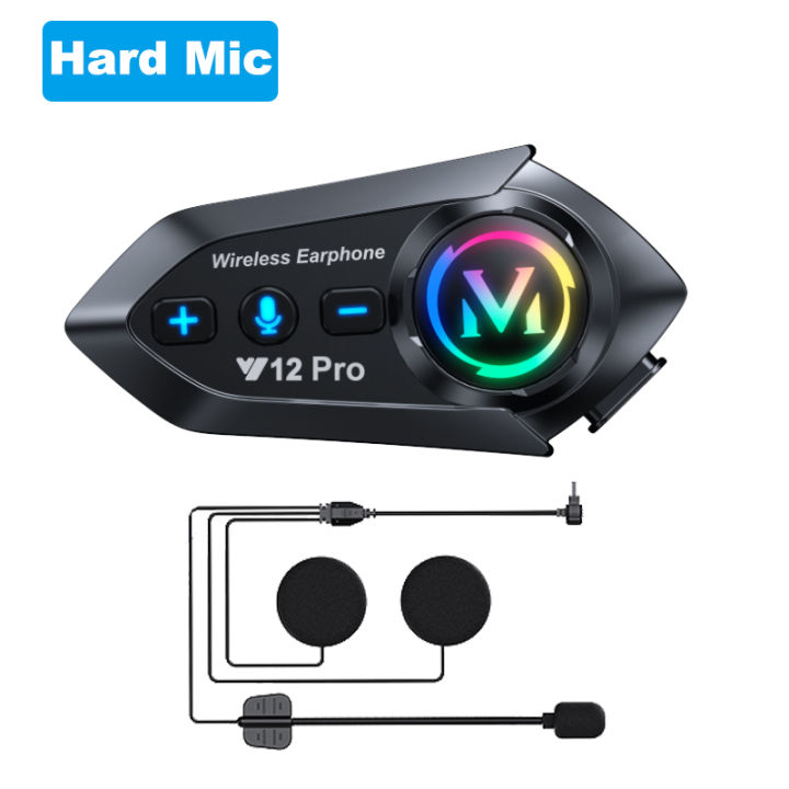 Y12%20Pro%20Motorcycle%20Helmet%20Bluetooth%20Headset%20Intercom%20Distance%20500M%20IP56%20Dust%20And%20Waterproof%20Voice%20Assistant%20Mixing%20Music%20Sharing%20-%20Image%207