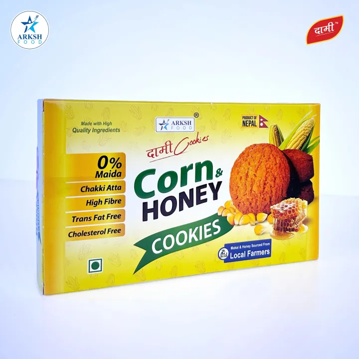 Arksh%20Food%20Dami%20Cookies%20Corn%20&%20Honey/%20Makai%20&%20Maha%20Family%20Pack%20-%20160gm%20-%20Image%202