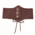 Medieval Waist Belt Brown Elastic Bind Belt Trendy Decoration Women Retro Viking Renaissance Dress Accessory For Cosplay Prop.