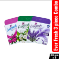 Ever Fresh Mix flavour (3 piece combo) Bathroom Air Freshene Blockr 50 gm each (Lavender, Rose & Jasmine). 
