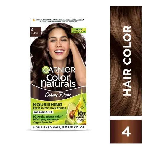 Garnier Color Naturals Shade 4 Brown 60ml + 50g
Size: 110ml