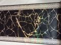 Black marble look Plastic Dastarkhwan/Table Cloth Sheet/Dining Table sheet To Cover Your Dining 3*5 Feet-Protect Your Table From Scratches and Dust-Best Kitchen Item for Birthday and Parties. 
