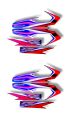 Bike Tanki tapa stickers for 125 cc Honda Motorcycle/Bike Tanki & tapay Stickers 125cc (Model 2017). 