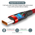 USB Type C Extended 5-Meter USB C 6A Super- Charging Cable Suitable For Huawei,Xiaomi,Vivo,OnePlus, And Leeco Phone Data Cable. 