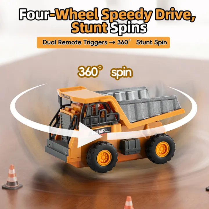 ZWN%201:64%20RC%20Model%20Car%202.4G%20Remote%20Control%20Excavator%20Dump%20Truck%20Forklift%20Alloy%20Plastic%20Simulation%20Construction%20Vehicle%20Kids%20Toy%20-%20Image%202